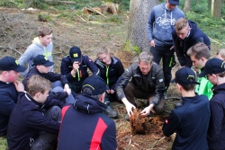Know-How und Sicherheit im Wald lernen Schülerinnen und Schüler bei der zweiten Forsttechnikwoche der HTL Ried. Foto: HTL Ried