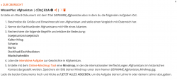 WissenPlus Afghanistan 2021 Lernraumaufgabe