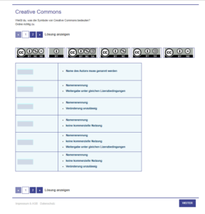 Intearktive Übungen "Creative Commons" aus dem neuen E-BOOK+ für HAS 1