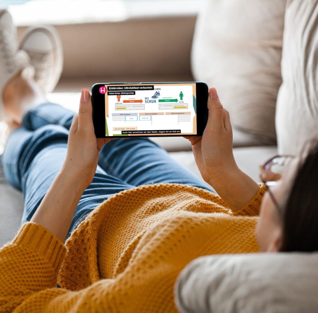 Hölzel Journal | Rechnungswesen | Einstiegs- und Erklärvideos mit Untertiteln |Foto: shutterstock.com Lesen statt hören: Videos mit Untertitelung