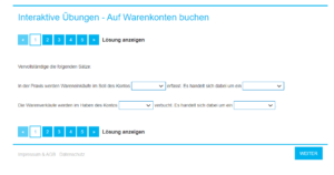Hölzel Verlag - Interaktive Übung: Auf Warenkonten buchen