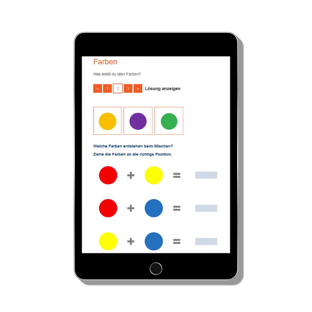 Hölzel Verlag - Officemanagement - Farbenlehre - Interaktive Übung im E-BOOK+