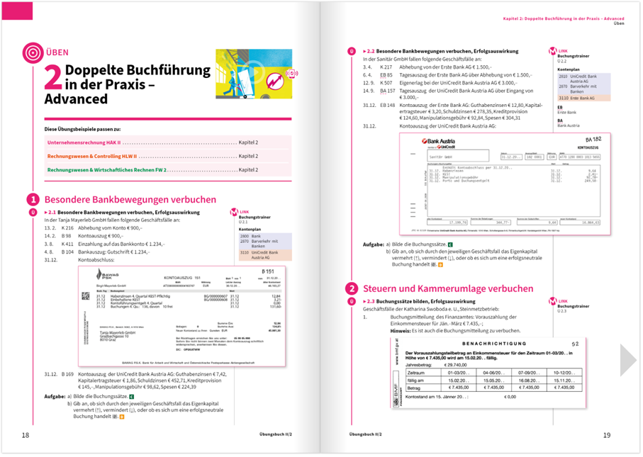 Hölzel Verlag - Übungsbuch Beispielseite - Rechnungswesen 2022