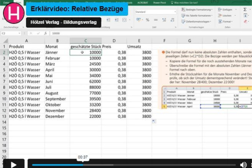 Hölzel Journal | Officemanagement | relative Bezüge | Foto: Screenshot Hölzel Verlag